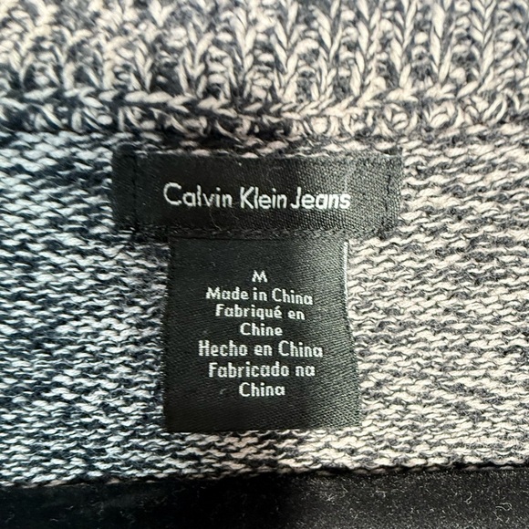 Calvin Klein Jeans Charcoal Zip-Up Sweater - Picture 5 of 9